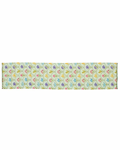 Blooming Phool cotton Table Runner | 13 x 59 inches