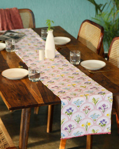 Elegant Phool Design Table Runner | 13 x 59 inches