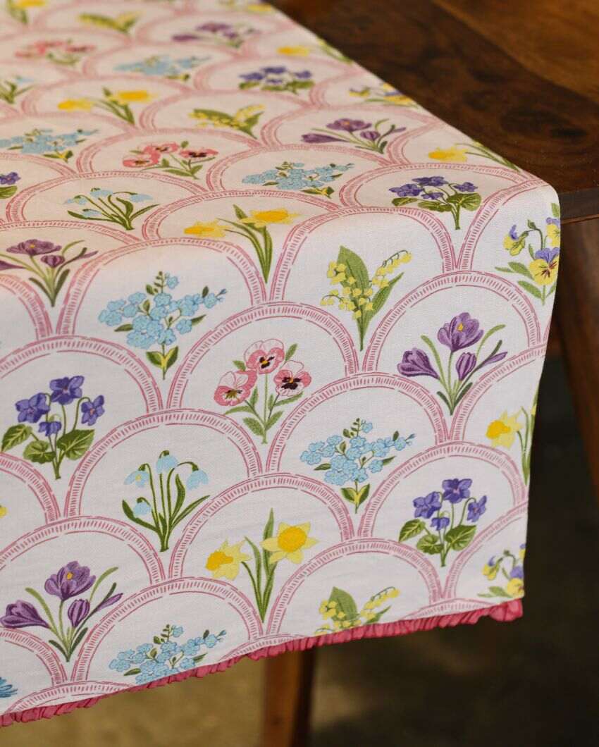 Elegant Phool Design Table Runner | 13 x 59 inches