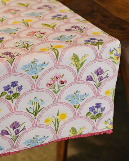 Elegant Phool Design Table Runner | 13 x 59 inches