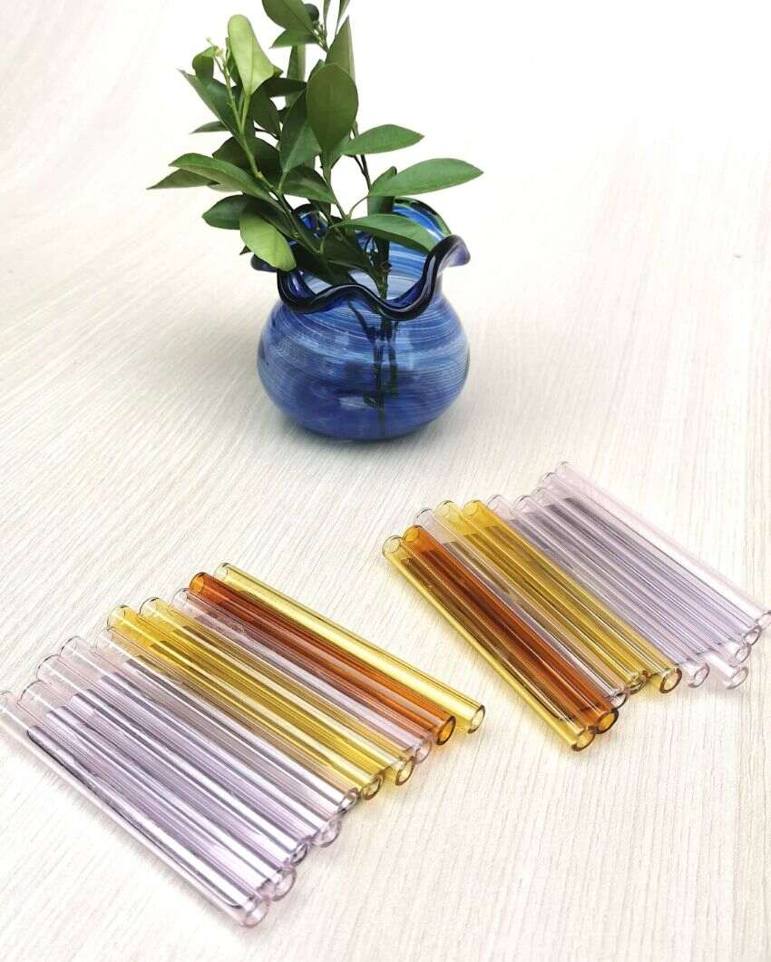 Unique Design Handblown Glass Flute Style Coaster