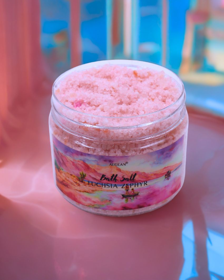 Fuchsia Zephyr Bath Salt | 3 x 3 inches