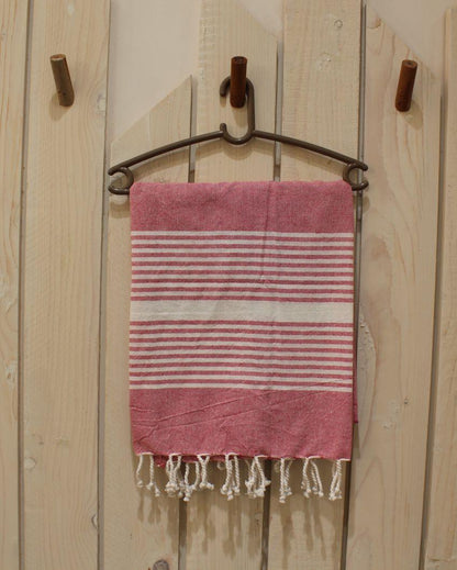 Turkish Beach Fouta Bath Towel Pink