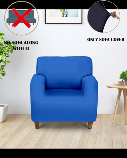 ONLY SOFA COVER | Elastic Stretchable 1 Seater Polyester Sofa Cover | 35 x 55 inches