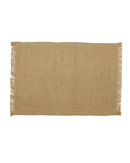 Bhoomi Beige Table Placemats | Set of 2 | 13 x 19 inches