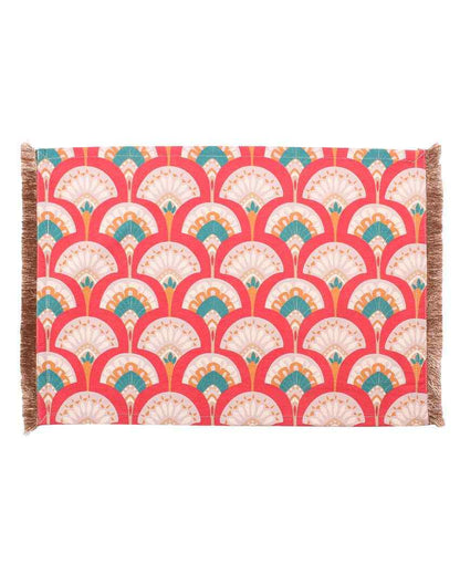 NeelKanth Design Cotton Satin Tablemats | Set of 2 | 13 X 19 Inches