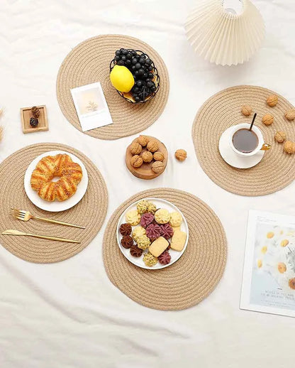 Jute Cotton Round Table Placemat