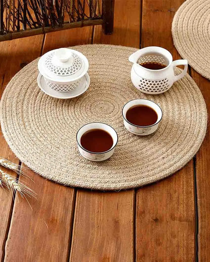 Jute Cotton Round Table Placemat