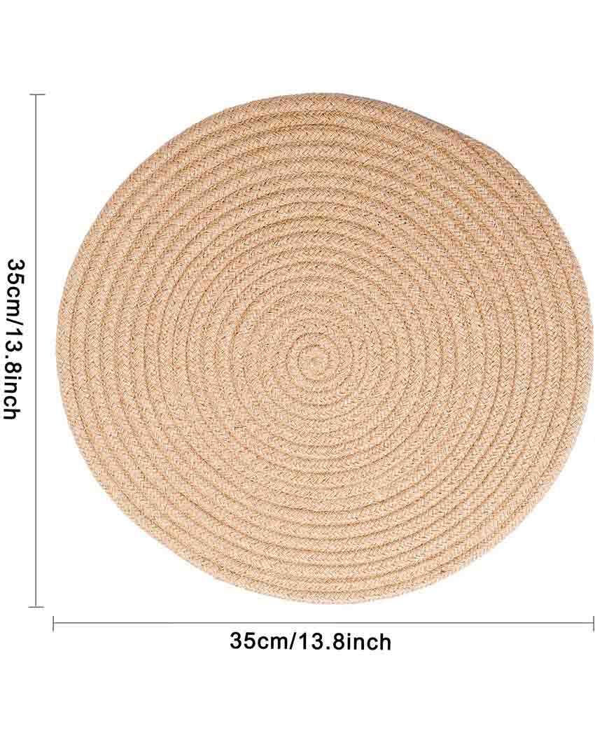 Jute Cotton Round Table Placemat