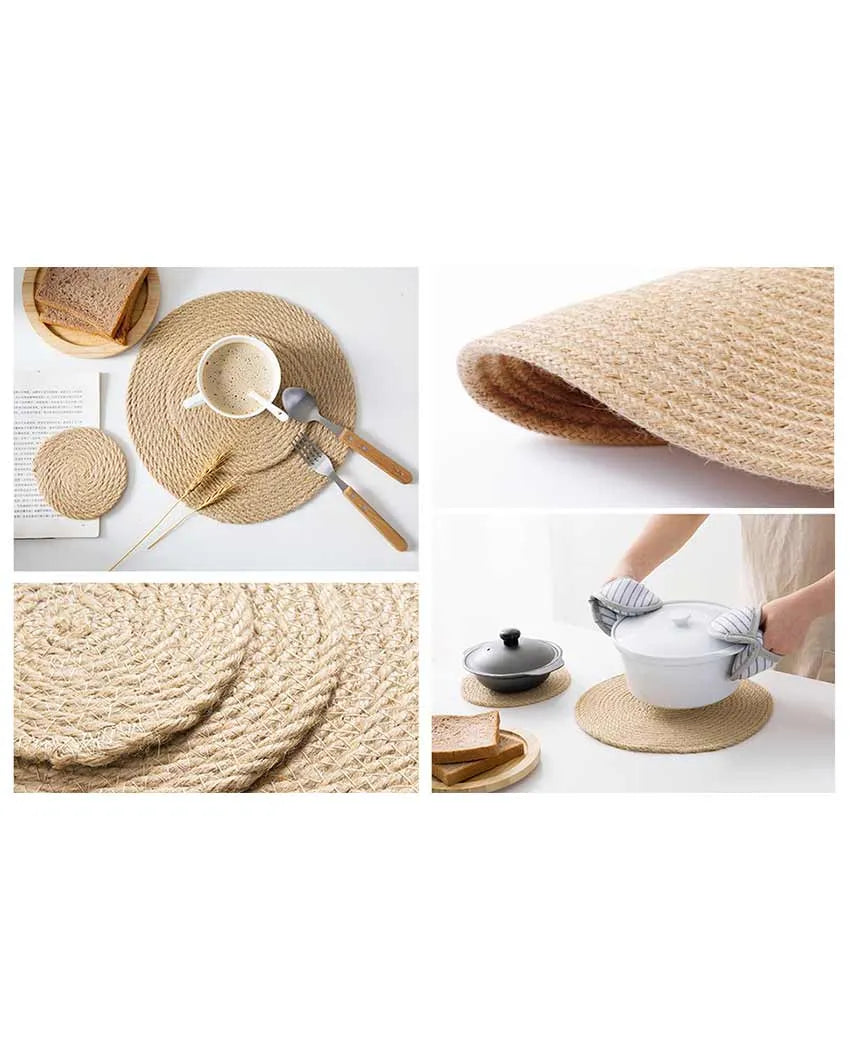 Jute Cotton Round Table Placemat