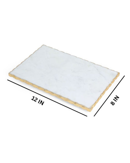 Elegant Marble Serving Platters | Set Of 2