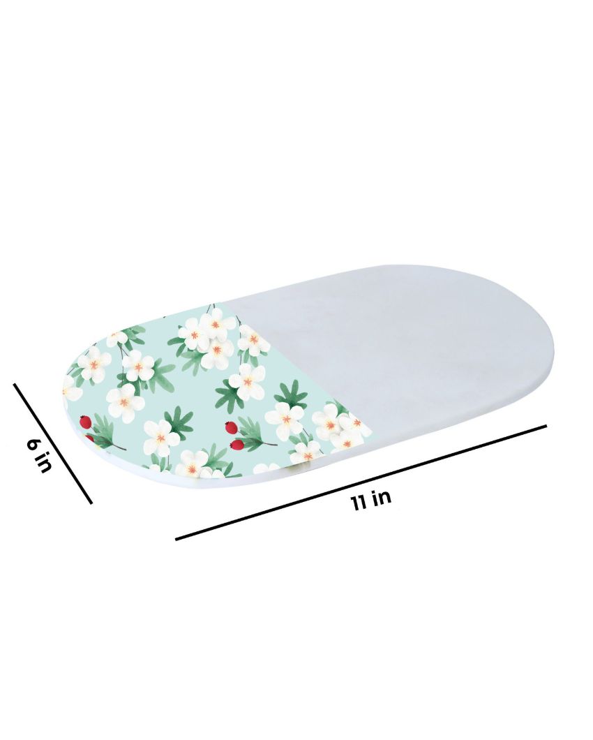 Floral Print Oval Platter