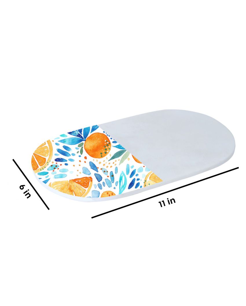 Vibrant Fruit Print Serving Platter