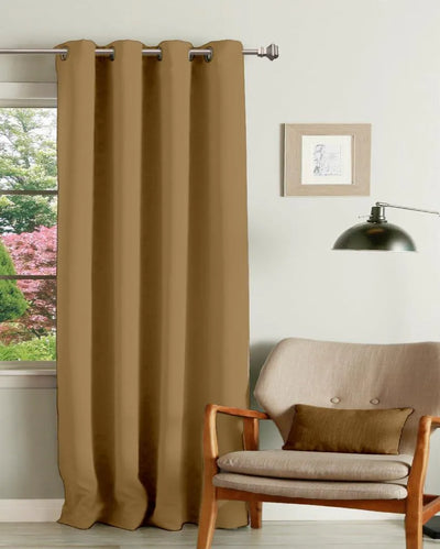 Simple Plain Blackout Long Door Curtain | 9 ft