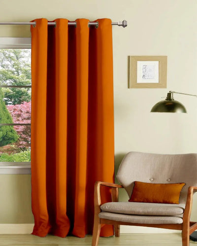 Minimalist Plain Blackout Long Door Curtain | 9 ft