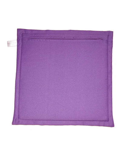 Reversible Waterproof Polyester Tie Up Cushion Pads For Chairs  | Multiple Colors | Set Of 4 | 16 x 16 inches