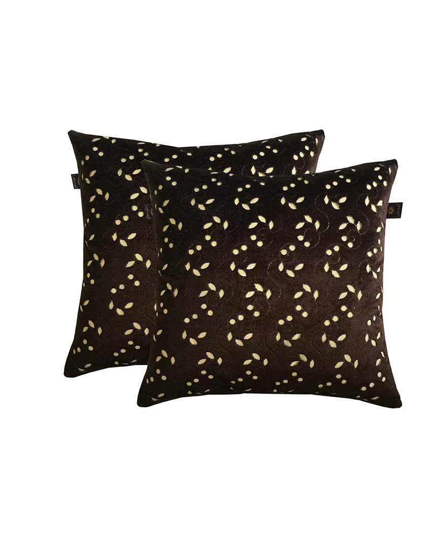 Laser Cut Velvet Cushion Covers | Set Of 2 | 16 x 16 inches