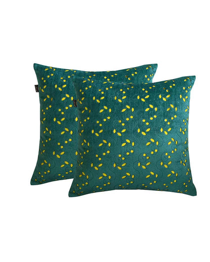Laser Cut Velvet Cushion Covers | Set Of 2 | 16 x 16 inches