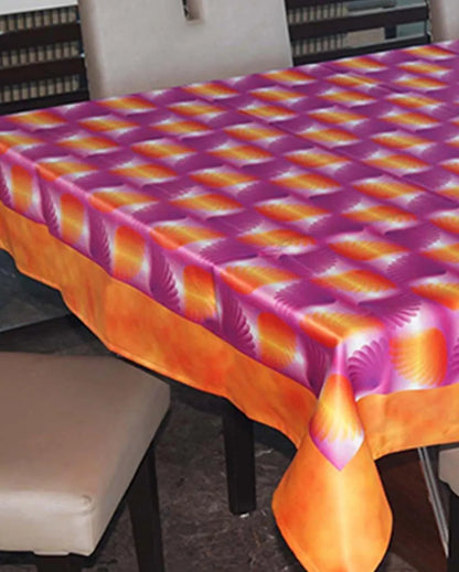 Dynamic Digital Printed Themed 6 Seater Table Cover | 60X90 inches Pink