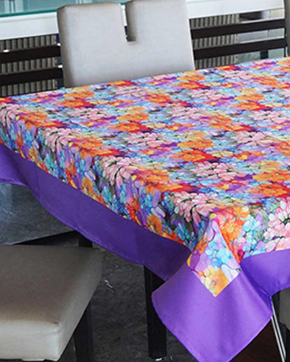 Dynamic Digital Printed Themed 6 Seater Table Cover | 60X90 inches Orange