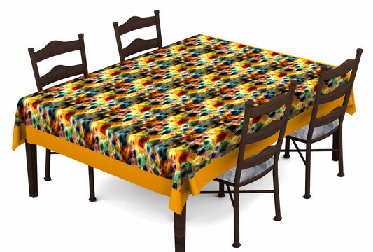 Modern Digital Printed Themed 6 Seater Table Cover | 60X90 inches Flower