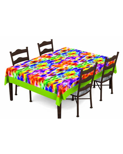Premium Digital Printed Themed 6 Seater Table Cover | 60X90 inches Purple