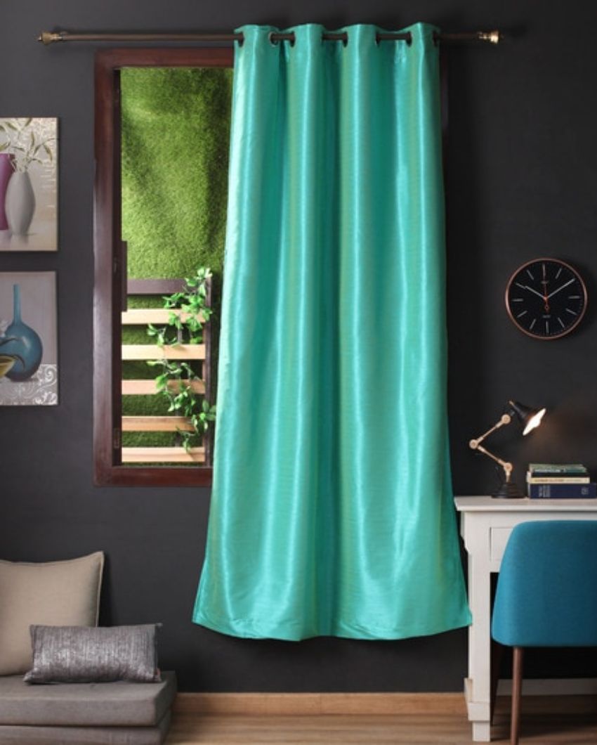 Superior Silk Polyester Design Long Curtain | 9 Ft