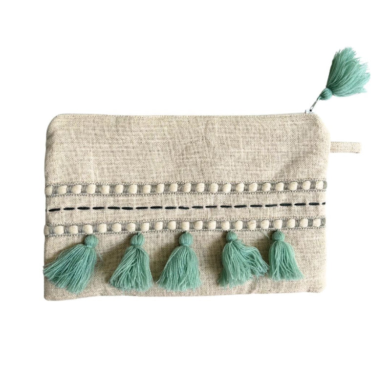 Stylish Forest Fern Hand Pouch | 10.6x7 Inches Default Title