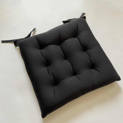 Black Polyester Cushion Cover For Rocking Chair | 16 x 16 inches