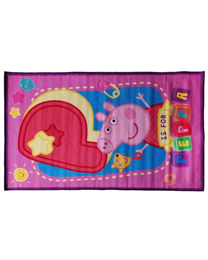 Pink Peppa Pig Nylon Floor Mat | 59 x 35 inches