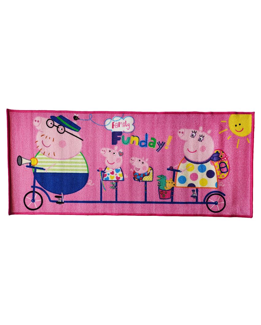 Funday Peppa Pig Nylon Floor Mat | 55 x 21 inches