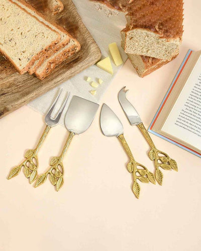 Sophisticated & Reliable Patram Cheese and Serving Knives | Pack of 4