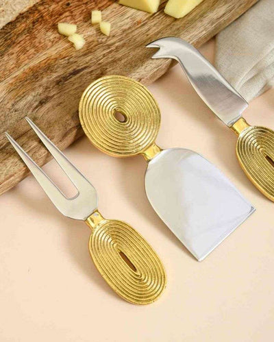 Unique & Crafted Ekaantrik Cheese Knife Set | Pack of 3