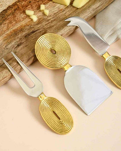 Unique & Crafted Ekaantrik Cheese Knife Set | Pack of 3
