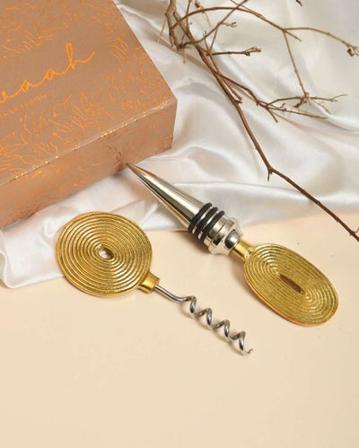 Complete & Crafted Ekaantrik Wine Opener & Cork Set | Pack of 2