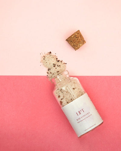 Rose Bath Salt Calming & Soothing Handmade Salt | 2 x 5 inches