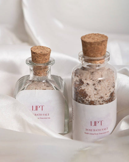 Rose Bath Salt Calming & Soothing Handmade Salt | 2 x 5 inches