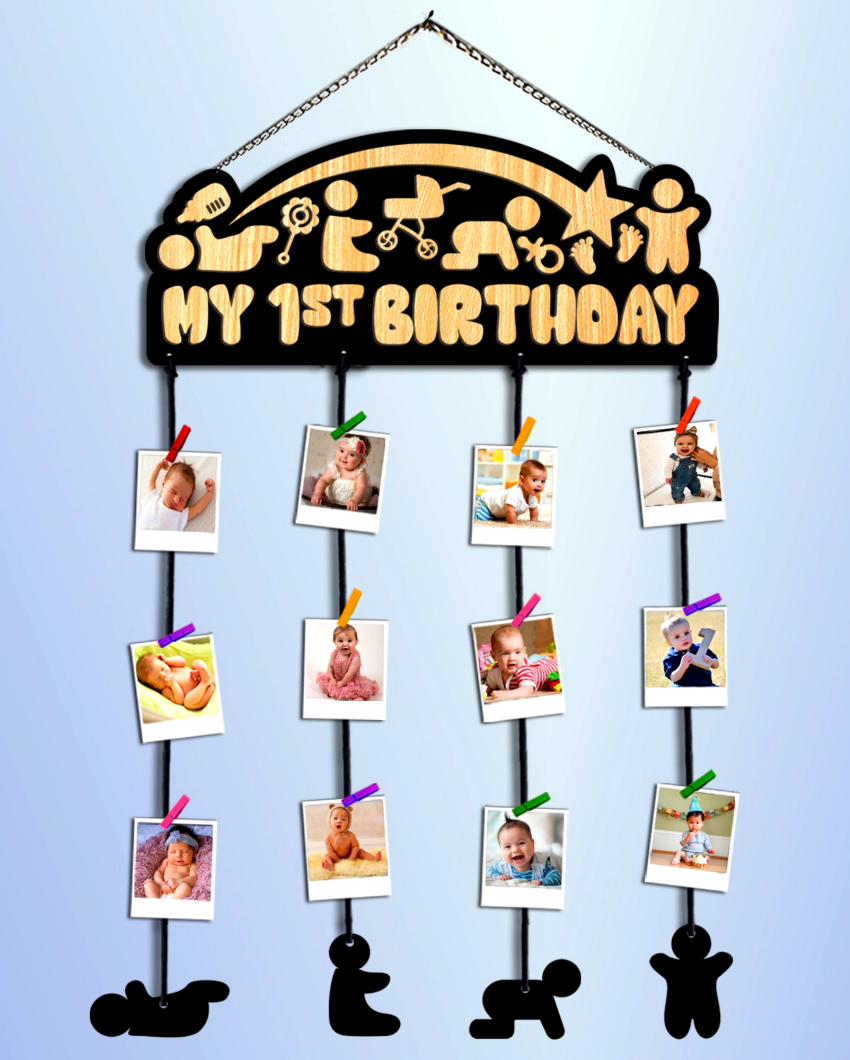 My First Birthday Hanging Wall Photo Frame