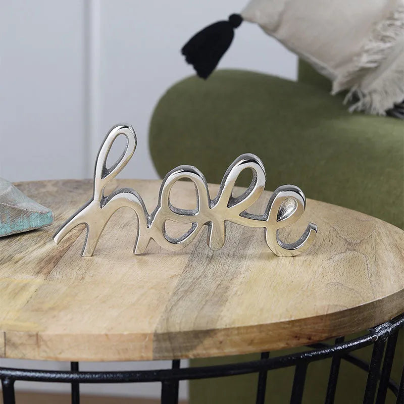 Esta Tabletop FreeStanding | Sign-Hope | Multiple Colors Nickel