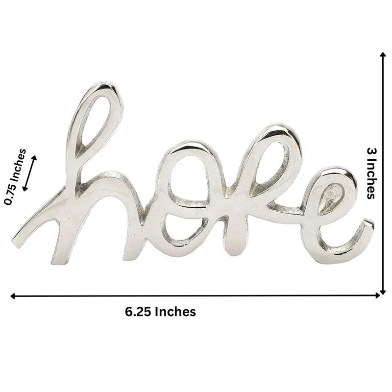 Esta Tabletop FreeStanding | Sign-Hope | Multiple Colors Nickel