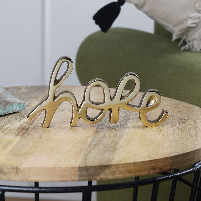 Esta Tabletop FreeStanding | Sign-Hope | Multiple Colors Gold