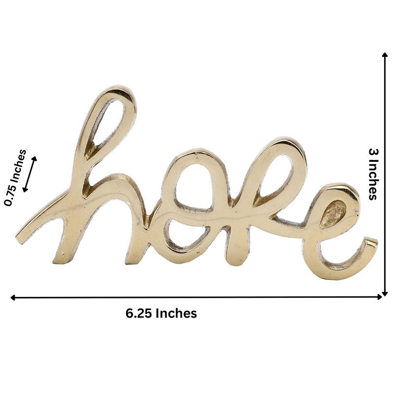 Esta Tabletop FreeStanding | Sign-Hope | Multiple Colors Gold