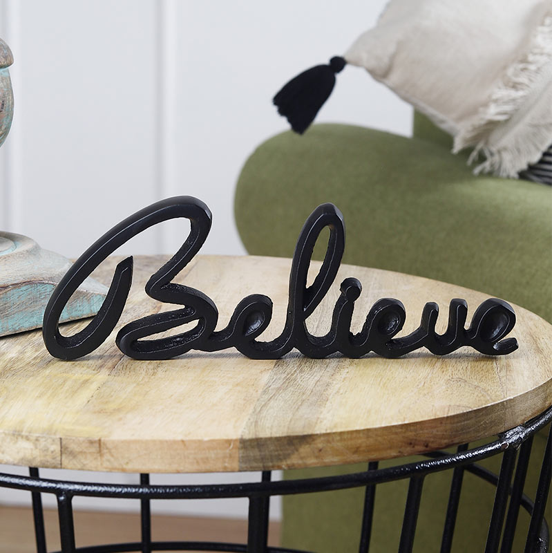 Susia Tabletop FreeStanding | Sign-Believe | Multiple Colors Black