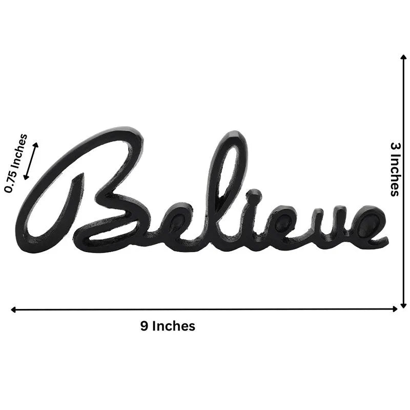 Susia Tabletop FreeStanding | Sign-Believe | Multiple Colors Black