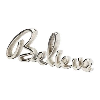 Susia Tabletop FreeStanding | Sign-Believe | Multiple Colors Nickel