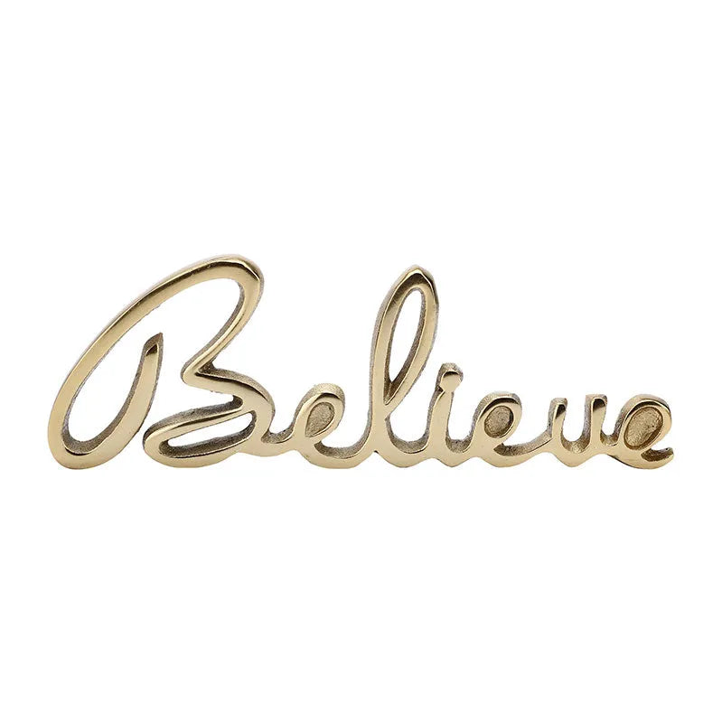 Susia Tabletop FreeStanding | Sign-Believe | Multiple Colors Gold