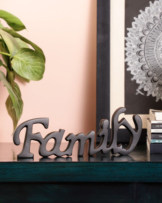 Luia Tabletop Free Standing | Sign-Family Black