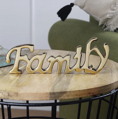 Luia Tabletop FreeStanding | Sign-Family | Multiple Colors Gold