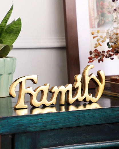 Luia Tabletop Free Standing | Sign-Family Gold