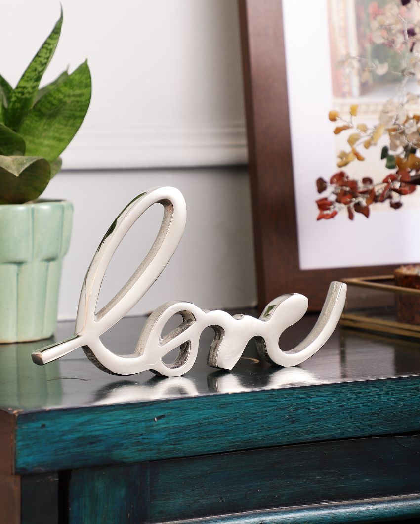 Vanie Tabletop Free Standing | Sign-Love Nickel